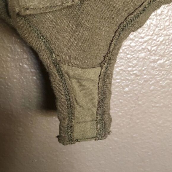Free People Womens All The Time Green Bodysuit - Picture 10 of 10